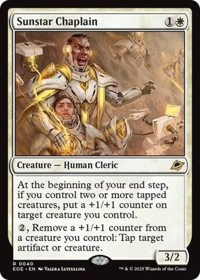 Sunstar Chaplain EOE 40 NM Magic: The Gathering