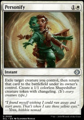 Personify Lorwyn Eclipsed 28 U Magic: The Gathering Near Mint