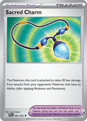 Sacred Charm 093/094 ME02: Phantasmal Flames Reverse Holofoil Pokémon TCG