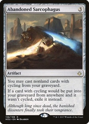 Abandoned Sarcophagus HOU 158 NM Magic: The Gathering
