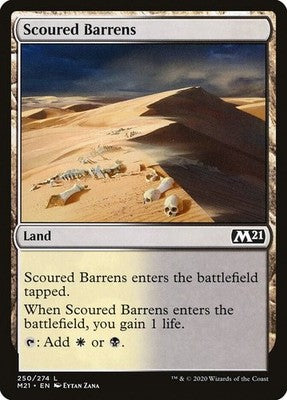 Scoured Barrens M21 250 NM Magic: The Gathering