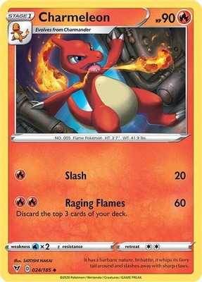 Charmeleon 024/185 SWSH04: Vivid Voltage Pokémon TCG