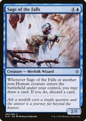 Sage of the Falls ELD 63 NM Magic: The Gathering