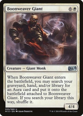 Boonweaver Giant M15 5 NM Magic: The Gathering