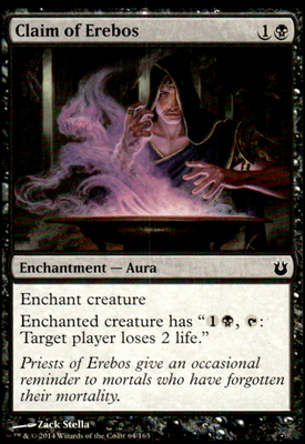 Claim of Erebos Born of the Gods 64 C Magic: The Gathering Near Mint