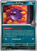 Team Rocket's Koffing 125/182 SV10: Destined Rivals Reverse Holofoil Pokémon TCG