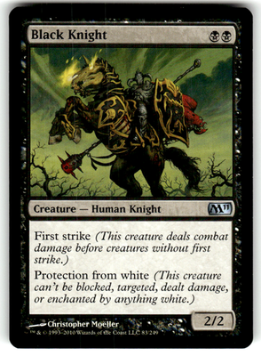 Black Knight Magic 2011 (M11) 83 U Magic: The Gathering Near Mint