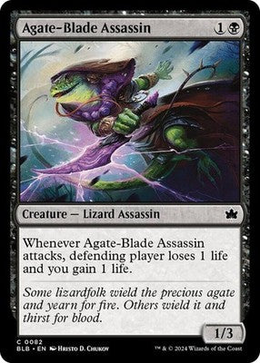 Agate-Blade Assassin BLB 82 NM Magic: The Gathering