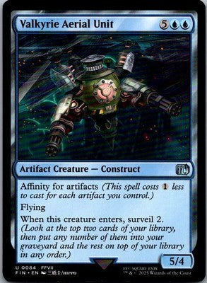 Valkyrie Aerial Unit 84 Uncommon FINAL FANTASY Magic: The Gathering Near Mint