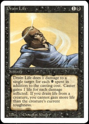 Drain Life Revised Edition C Magic: The Gathering Lightly Played