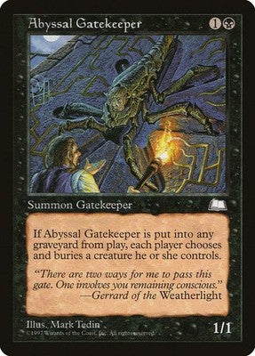 Abyssal Gatekeeper WTH 59 LP Magic: The Gathering