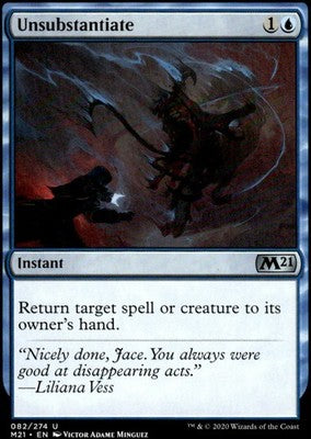 Unsubstantiate Core Set 2021 82 U Magic: The Gathering Near Mint