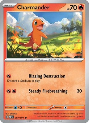 Charmander 007/091 SV: Paldean Fates Pokémon TCG