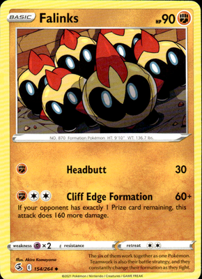 Falinks (154) Fusion Strike 154/264 Uncommon Pokémon — English Lightly Played