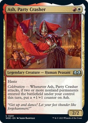 Ash, Party Crasher WOE 201 NM Magic: The Gathering