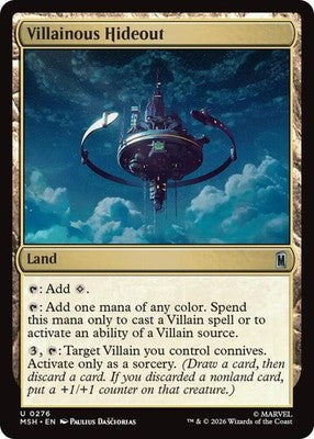 Villainous Hideout MSH 276 NM Magic: The Gathering