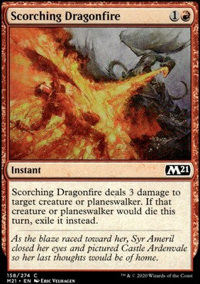 Scorching Dragonfire Core Set 2021 158 C Magic: The Gathering Near Mint