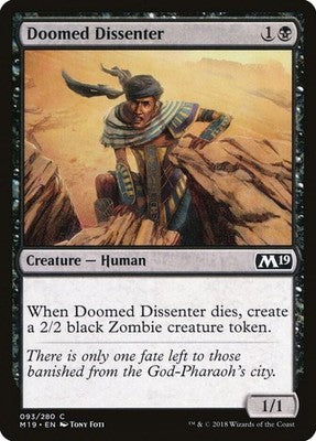 Doomed Dissenter M19 93 NM Magic: The Gathering