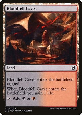 Bloodfell Caves C19 230 NM Magic: The Gathering
