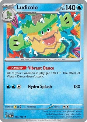 Ludicolo 037/159 SV09: Journey Together Holofoil Pokémon TCG