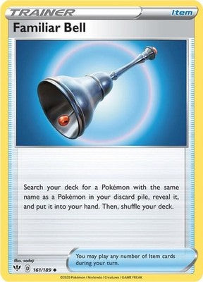 Familiar Bell 161/189 SWSH03: Darkness Ablaze Pokémon TCG