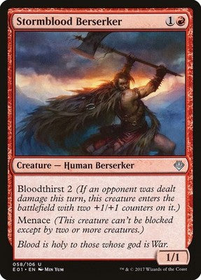 Stormblood Berserker E01 58 NM Magic: The Gathering
