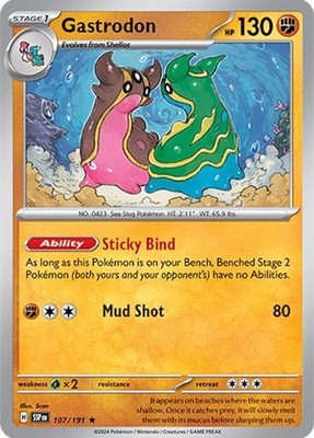 Gastrodon 107/191 SV08: Surging Sparks Holofoil Pokémon TCG