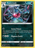 Toxicroak 166/264 SWSH08: Fusion Strike Reverse Holofoil Pokémon TCG