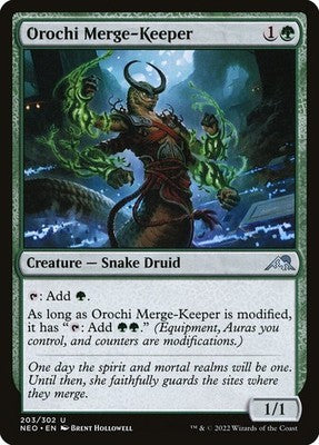 Orochi Merge-Keeper NEO 203 NM Magic: The Gathering