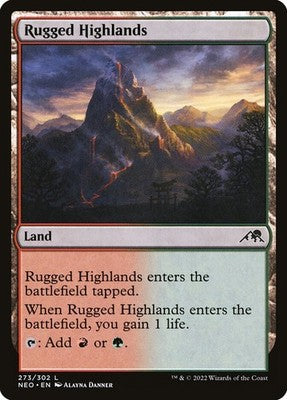 Rugged Highlands NEO 273 Foil NM Magic: The Gathering
