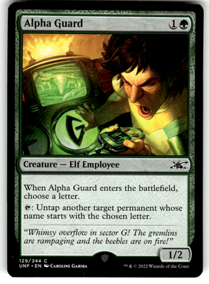 Alpha Guard Unfinity 129 C Magic: The Gathering Near Mint