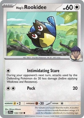 Hop's Rookidee 133/159 SV09: Journey Together Reverse Holofoil Pokémon TCG