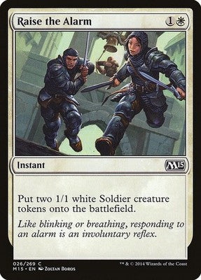 Raise the Alarm M15 26 NM Magic: The Gathering