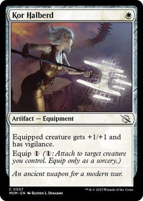 Kor Halberd MOM 27 NM Magic: The Gathering