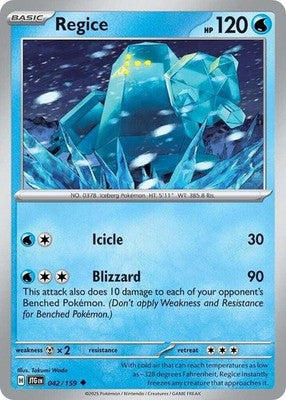 Regice 042/159 SV09: Journey Together Pokémon TCG