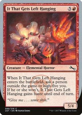It That Gets Left Hanging UST 89 NM Magic: The Gathering