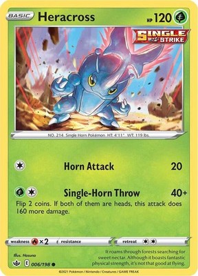 Heracross 006/198 SWSH06: Chilling Reign Pokémon TCG