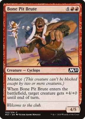 Bone Pit Brute M21 132 NM Magic: The Gathering