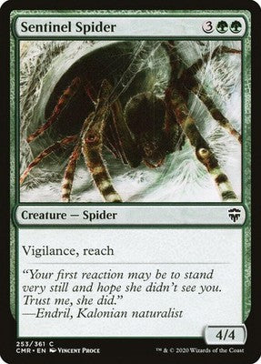 Sentinel Spider CMR 253 NM Magic: The Gathering