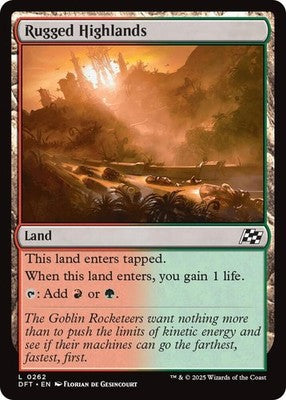 Rugged Highlands DFT 262 NM Magic: The Gathering