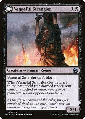 Vengeful Strangler // Strangling Grasp MID 126 Foil LP Magic: The Gathering