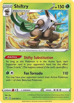 Shiftry 012/185 SWSH04: Vivid Voltage Pokémon TCG