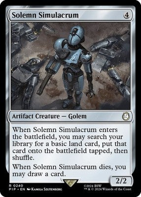 Solemn Simulacrum PIP 240 NM Magic: The Gathering