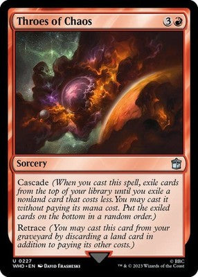 Throes of Chaos WHO 227 NM Magic: The Gathering