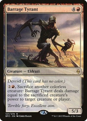 Barrage Tyrant BFZ 127 NM Magic: The Gathering