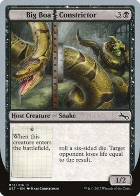 Big Boa Constrictor UST 51 NM Magic: The Gathering