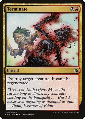 Terminate CMA 195 NM Magic: The Gathering