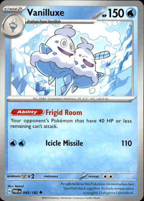 Vanilluxe Paradox Rift 045/182 Uncommon Pokémon — English Near Mint