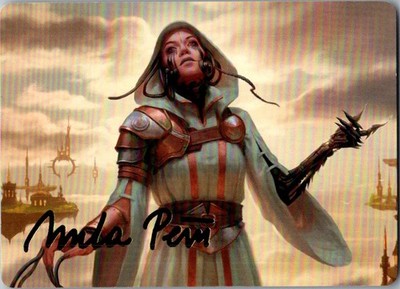 Phyrexian Missionary Art Card Gold-Stamped Signature 11 Dominaria United MTG NM