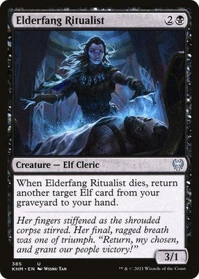 Elderfang Ritualist KHM 385 NM Magic: The Gathering